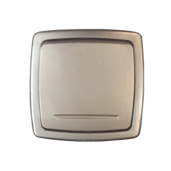 Kapcsoló s 2p platina+keret