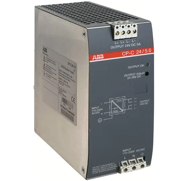 Tápegység 230/24VDC 120W 5A TS35 22-28V