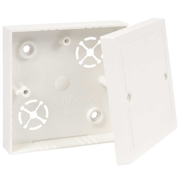 Kábelcsatorna kötődoboz 80x80x25 komp.