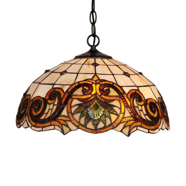 Függeszték E27 60Wx2 színes TIFFANY