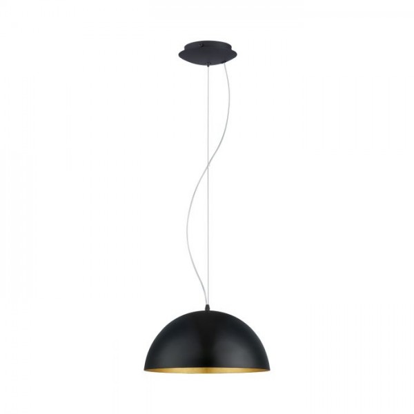 Függeszték E27 60W fekete GAETANO 1