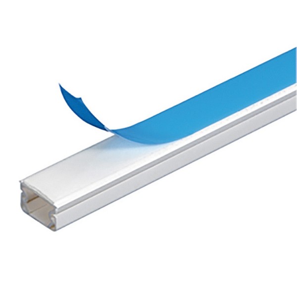 Műanyag csatorna 14x13,5 fehér öntapadós