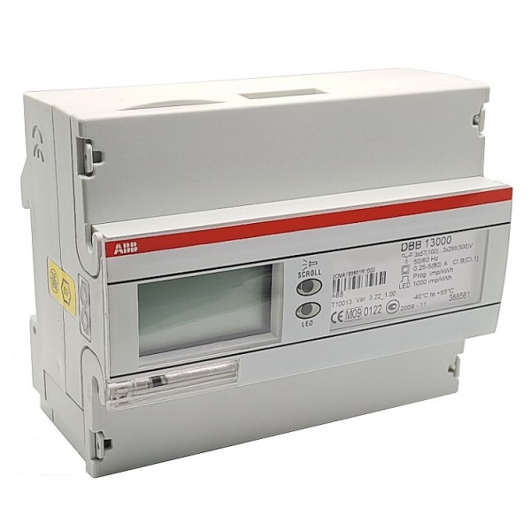 Fogyasztásmérő 3F+N 80A digit. TS35