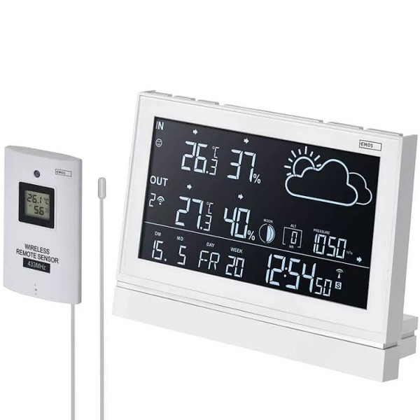 Hőmérő külső-belső vezeték nélküli 30m