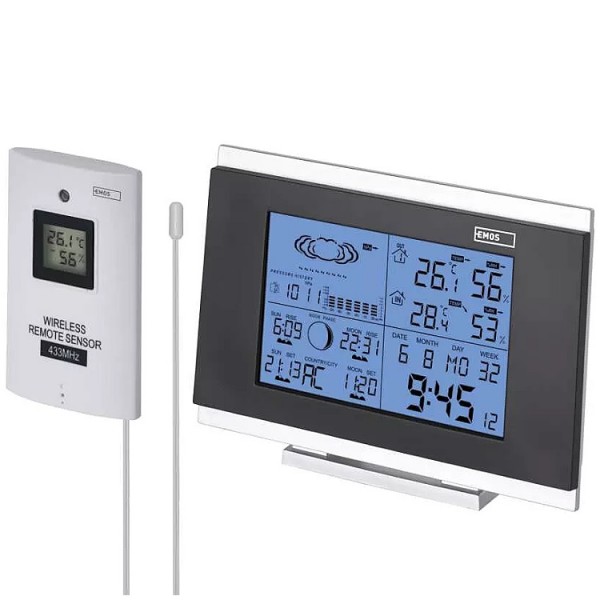 Hőmérő külső-belső vezeték nélküli 30m