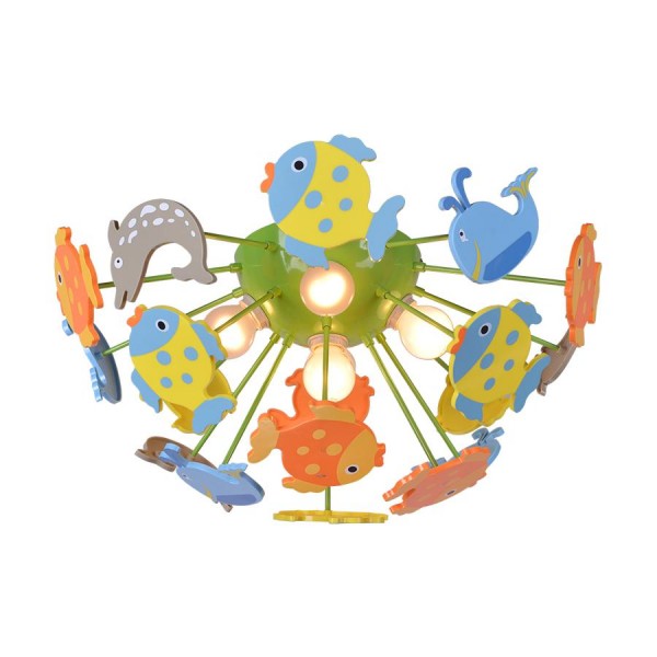 Mennyezeti lámpa E14 40Wx5 szines AQUARI