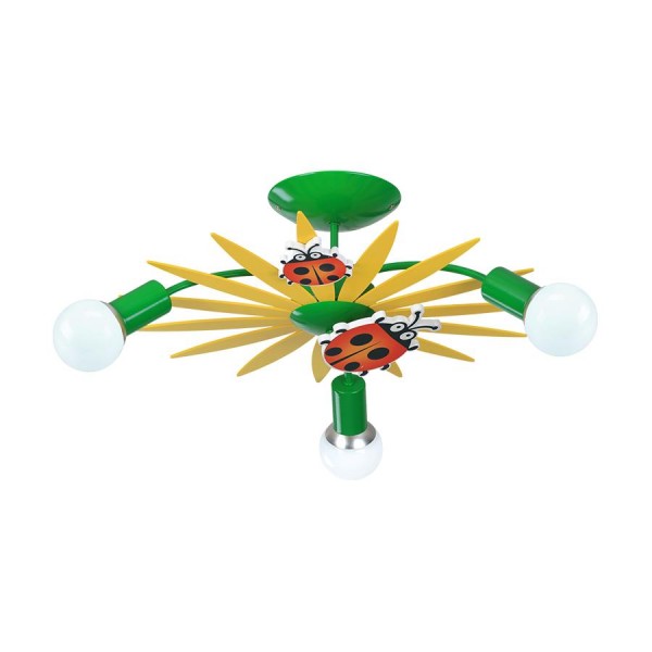 Mennyezeti lámpa E27 60Wx3 színes QUETT