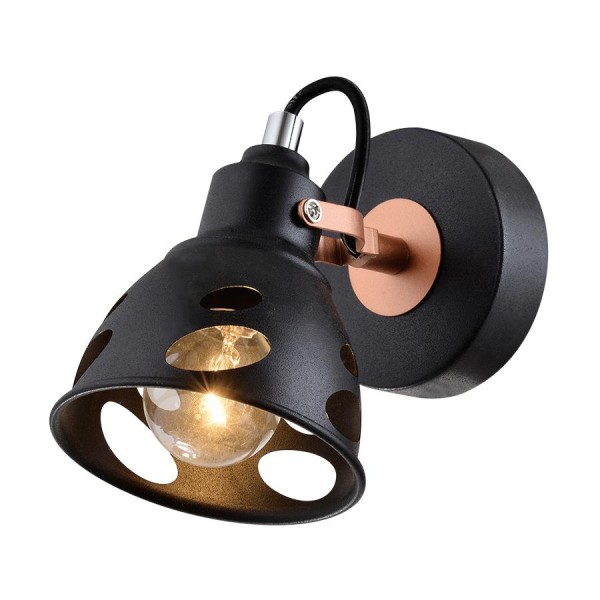 Lámpatest E14 40W fekete NOTOS