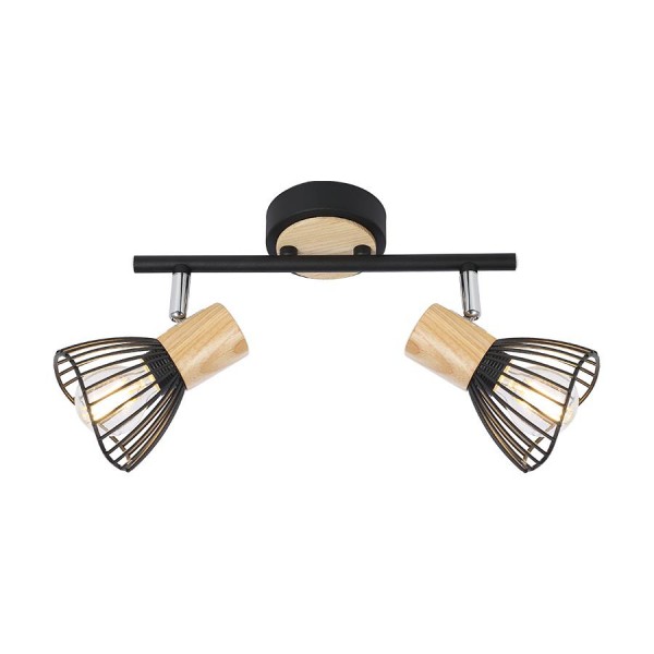 Lámpatest E14 25Wx2 barna PONY