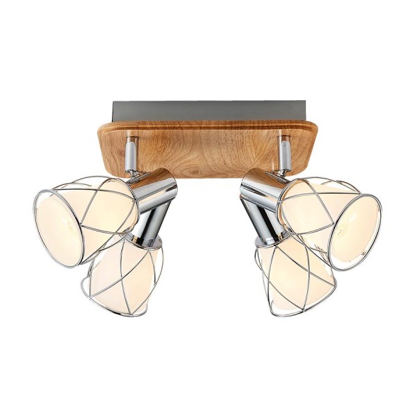 Lámpatest E14 40Wx4 barna PADRE