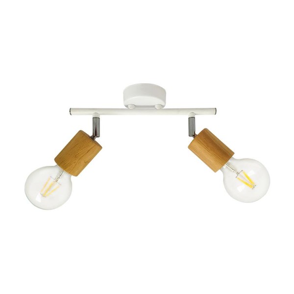 Lámpatest E27 40Wx2 fehér VEDMA