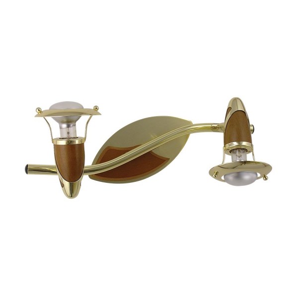 Lámpatest E14 40Wx2 bronz ZEUS