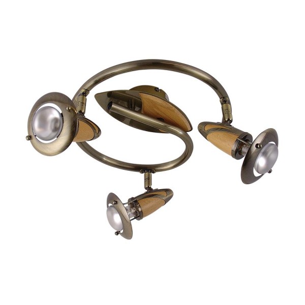 Lámpatest E14 40Wx3 bronz ZEUS