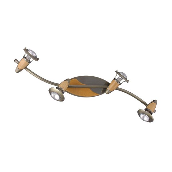 Lámpatest E14 40Wx4 bronz ZEUS