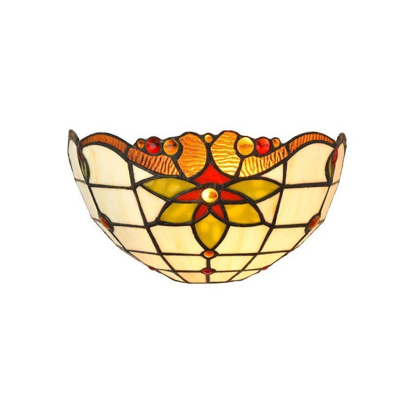 Fali lámpa E14 40W színes TIFFANY