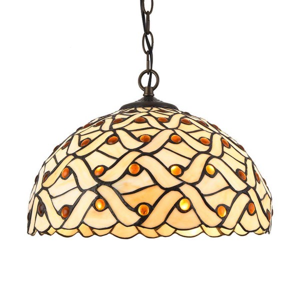 Függeszték E27 60Wx2 színes TIFFANY