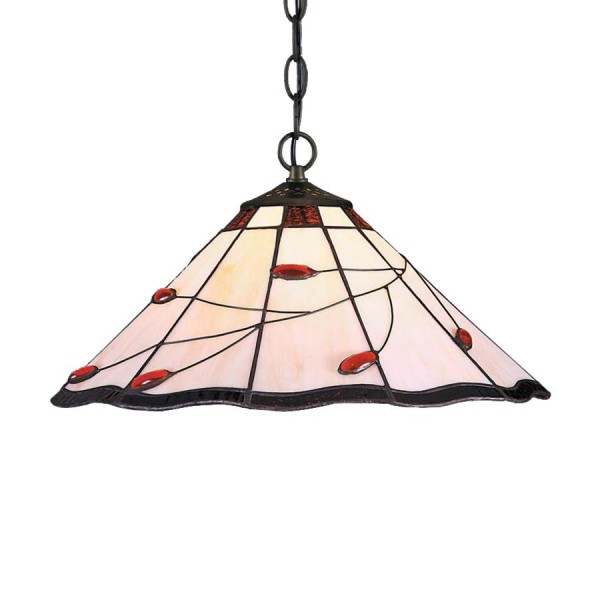 Függeszték E27 60Wx2 színes TIFFANY