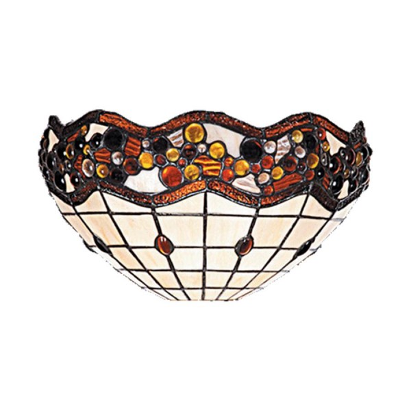 Fali lámpa E14 40W színes TIFFANY