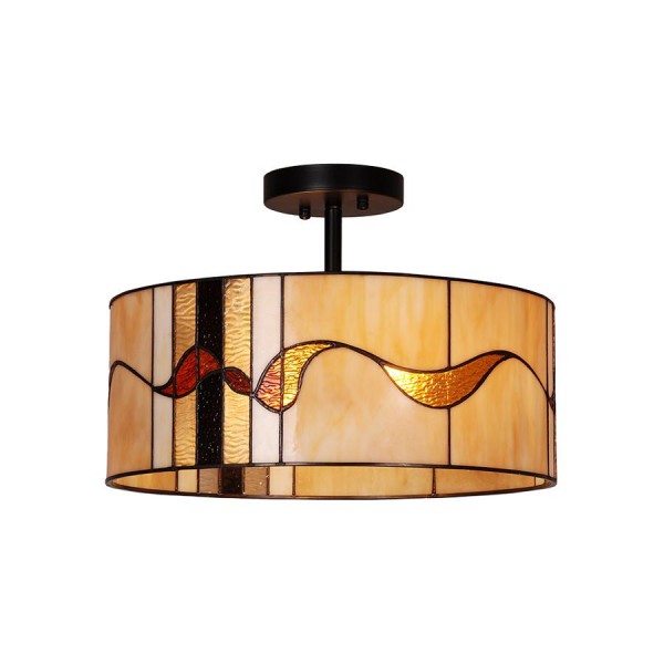 Mennyezeti lámpa E27 60Wx2 színes TIFFAN