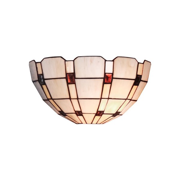 Fali lámpa E14 40W barna TIFFANY
