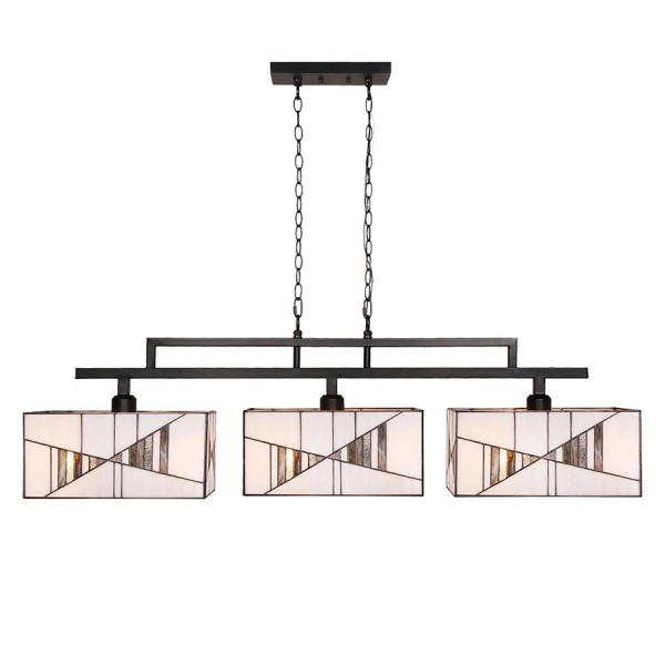 Függeszték E27 60Wx3 barna TIFFANY