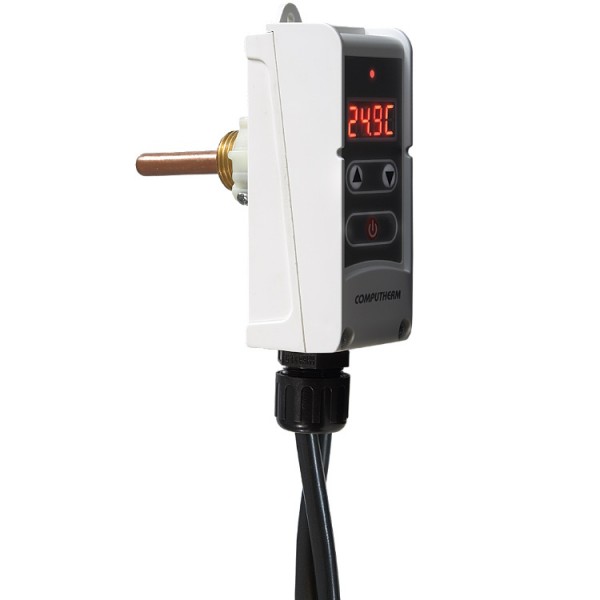 Csőtermosztát merülőhüvelyes érzékelővel