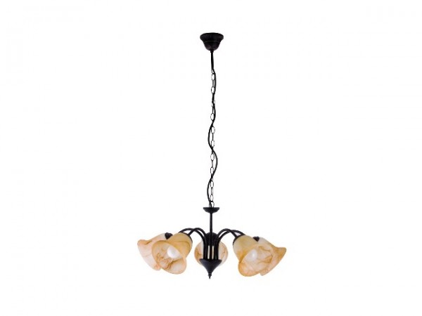 Függeszték E14 40Wx5 fekete COLETTE