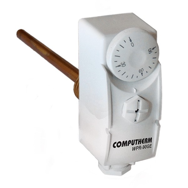 Csőtermosztát merülőhüvelyes érzékelővel