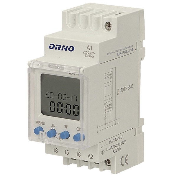 Kapcsolóóra TS35 digit. 2M heti