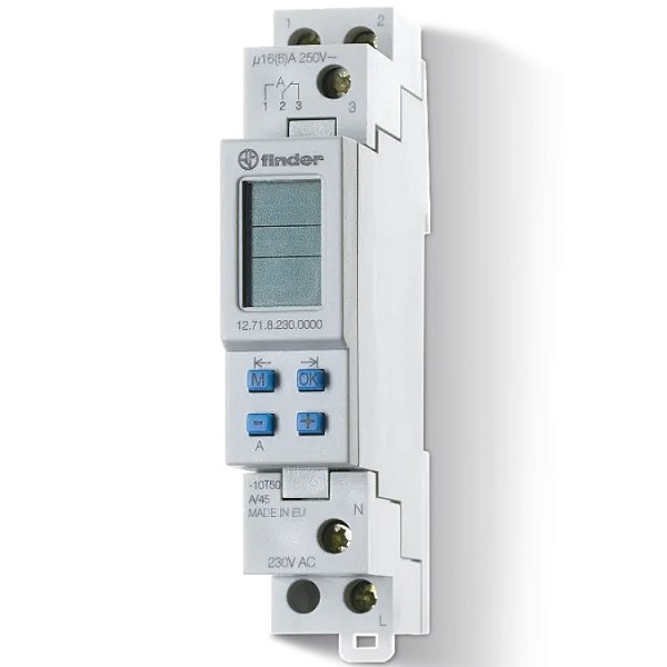 Kapcsolóóra TS35-re digit.1modul