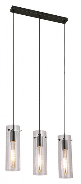 Függeszték E27 40Wx3 fekete ACANTHA