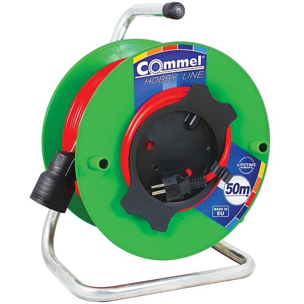 Hosszabbító dobos 50m 3x1,5 müa+fém