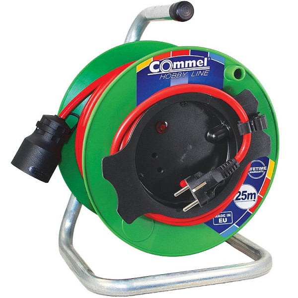 Hosszabbító dobos 25m 3x1,5GT müa+fém FD