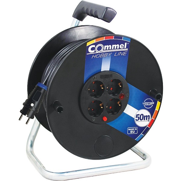 Hosszabbító dobos 50m 3x1,5GT müa+fém