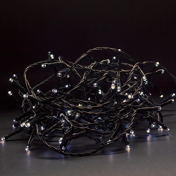 Fényfüzér 120LED meleg 9m kült.prog.SW