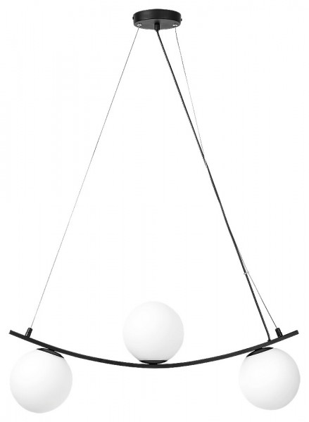 Függeszték E14 5Wx3 fekete ASLAN