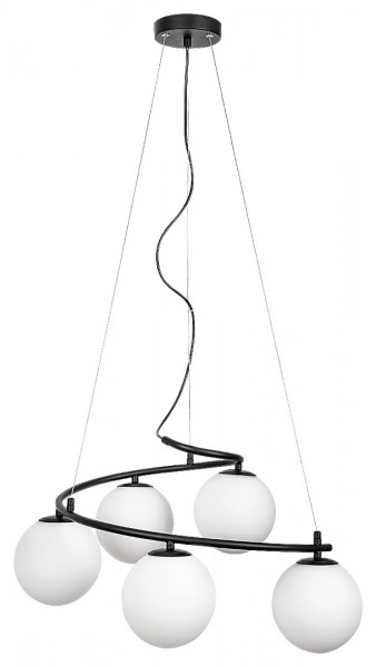 Függeszték E14 5Wx5 fekete ASLAN