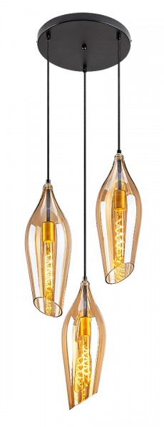 Függeszték E27 60Wx3 fekete BELLINI