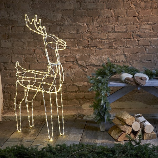 Rénszarvas 220LED melegfehér 105cm IP44