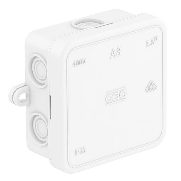 Kötődoboz 75x75x36 fehér RAL9010