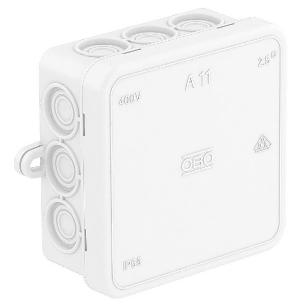 Kötődoboz 80x80x35 fehér RAL9010