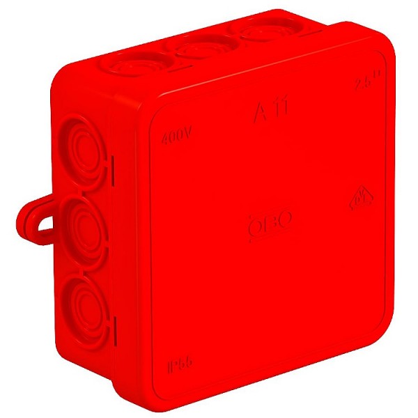 Kötődoboz 80x80x35 piros