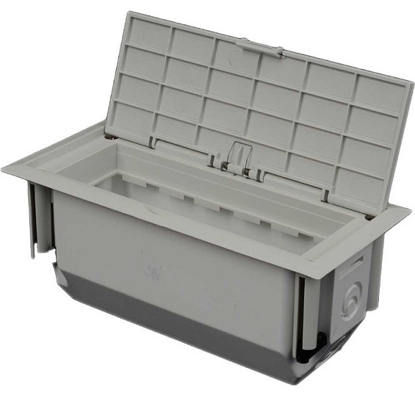 Padlódoboz s 3M fehér bútorlap-gipszkar.