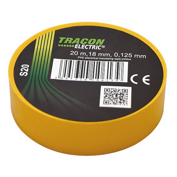 Szigetelőszalag 20x19 sárga