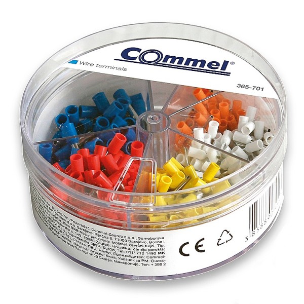 Érvéghüvely készlet 0,5-2,5mm2