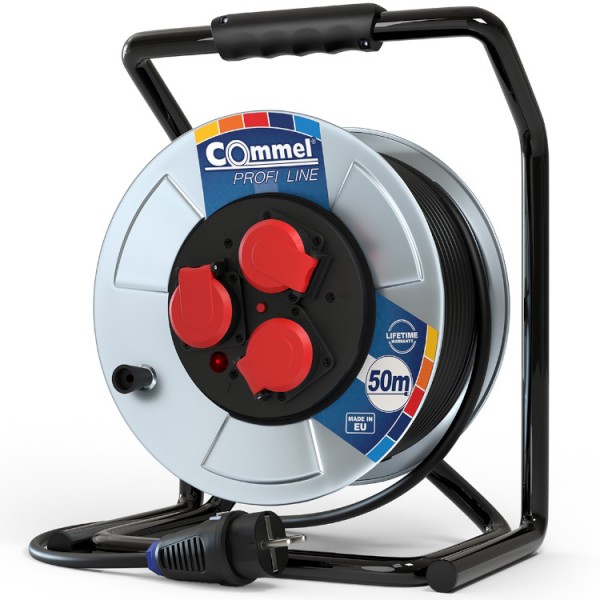 Hosszabbító dobos 50m 3x2,5GT müa+fém