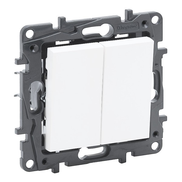 Kapcsoló s 2xváltó fehér