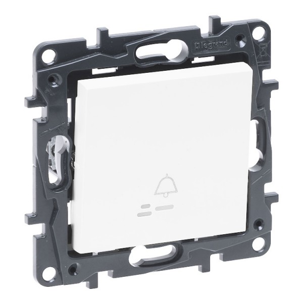 Kapcsoló s 1p nyomó+glimm fehér+csengője