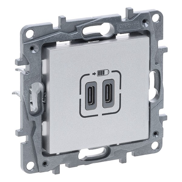 Dugalj s USB-C alumínium 3A