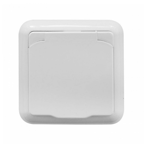 Dugalj s 2p+f fehér IP44